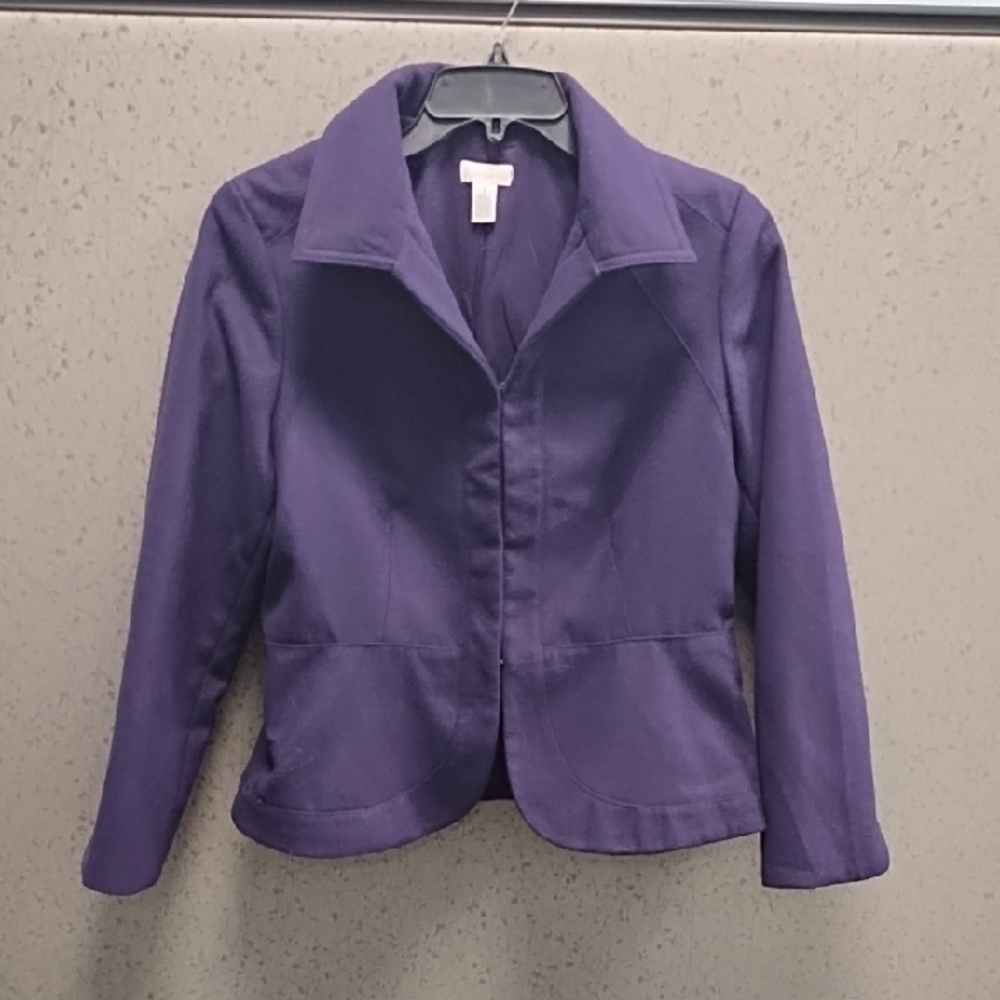 Chicos purple coat with
